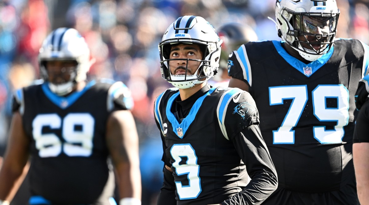 Carolina Panthers quarterback Bryce Young